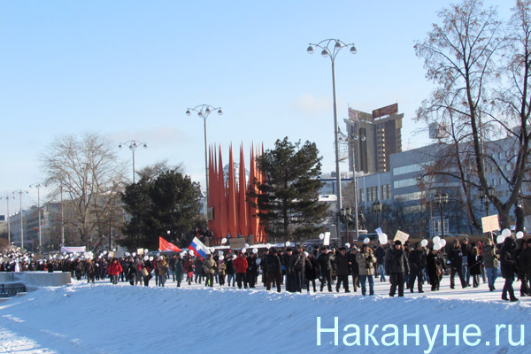 шествие екатеринбург плотинка 04.02.2012 | Фото: Накануне.RU