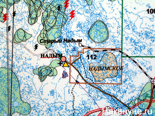 Поселок приозерный карта