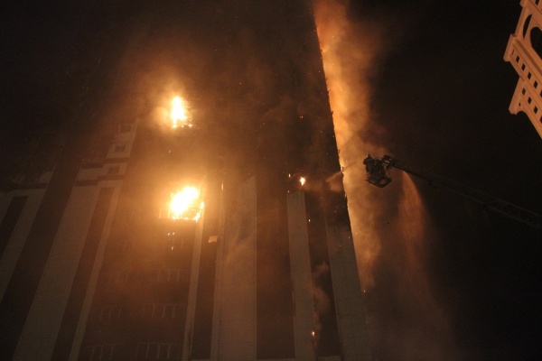 Грозный-Сити, пожар | Фото:95.mchs.gov.ru