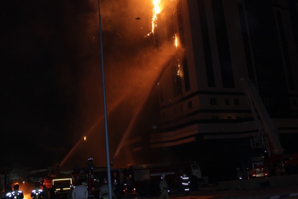 Грозный-Сити, пожар | Фото:95.mchs.gov.ru