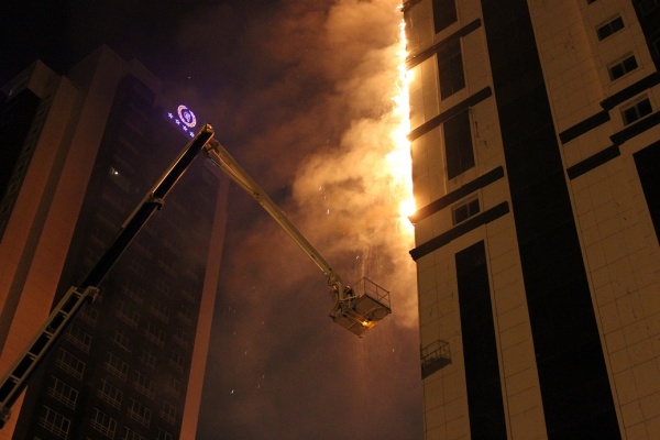 Грозный-Сити, пожар | Фото:95.mchs.gov.ru