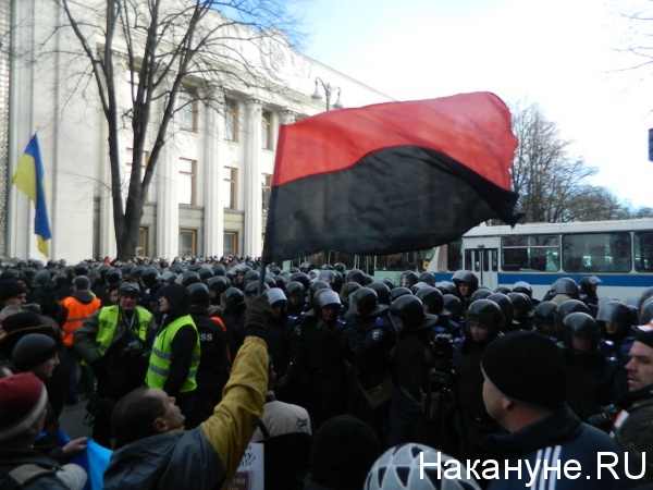 ОМОН, Верховная Рада, Киев, толпа, декабрь, 2013 | Фото:Накануне.RU