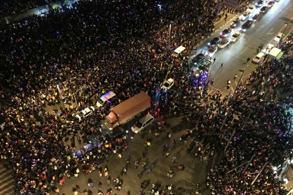 шанхай, давка, трагедия|Фото:AFP
