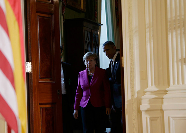 Обама, Меркель, встреча, Вашингтон|Фото: Kevin Lamarque/Reuters
