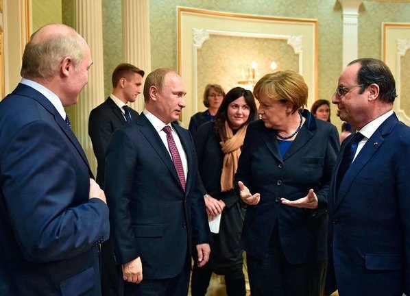 Лукашенко, Путин, Меркель, Олланд|Фото: kremlin.ru