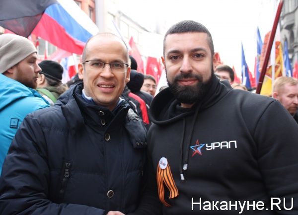 Антимайдан, марш, Александр Бречалов, Илья Белоус|Фото: Накануне.RU