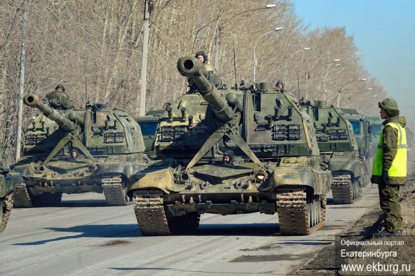репетиция парада в Екатеринбурге, танки, военные|Фото: Администрация Екатеринбурга