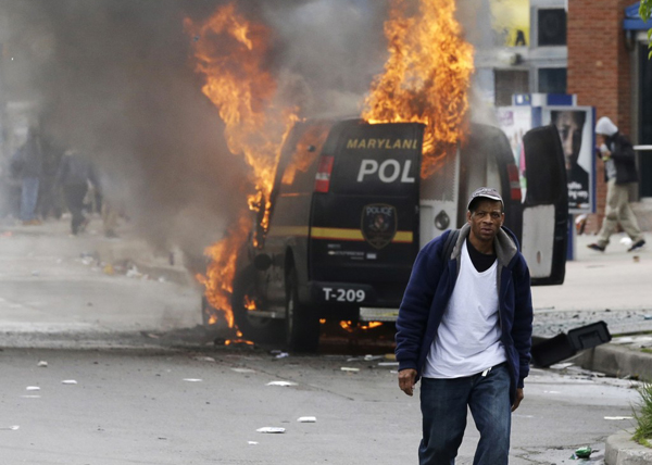 Балтимор, беспорядки, полиция|Фото: AP Photo/Patrick Semansky