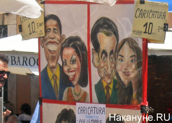 карикатуры, Обама, Италия|Фото: Накануне.RU