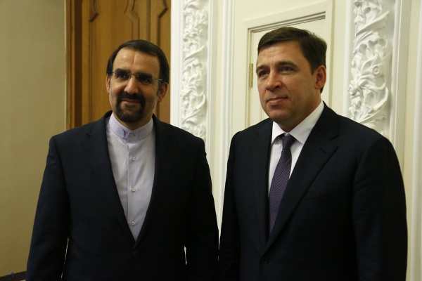 Евгений Куйвашев, встреча с послом Ирана|Фото: Департамент информационной политики губернатора