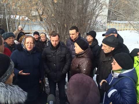 Белореченская, 34 застройка митинг|Фото: фейсбук Алексея Коробейникова