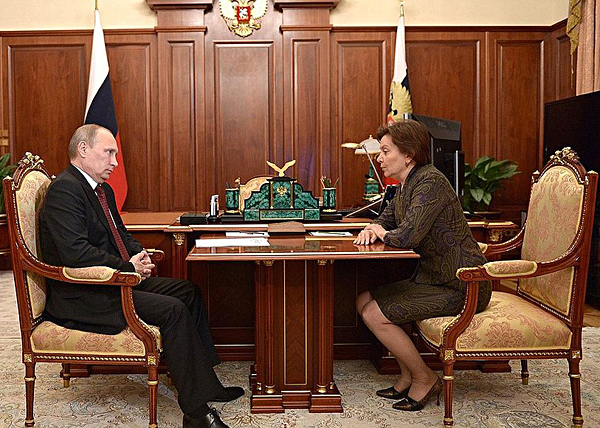 Владимир Путин, Наталья Комарова|Фото: kremlin.ru