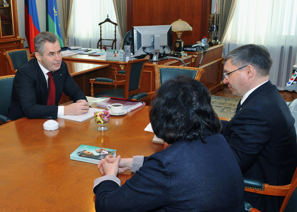 Павел Астахов, Владимир Якушев, встреча|Фото: Пресс-служба губернатора Тюменской области
