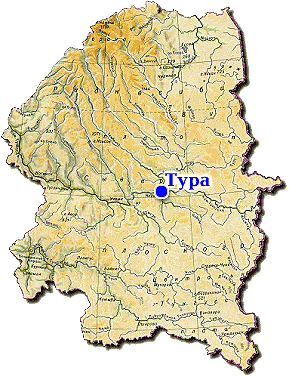 Река тура карта