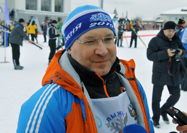 Владимир Якушев, Лыжня России|Фото: gubernator.admtyumen.ru