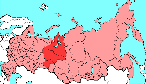 Карта комаров россии