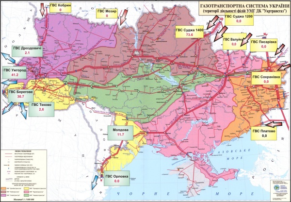 газотранспортная система украины, донбасс, газопровод|Фото: mapexpert.com.ua/