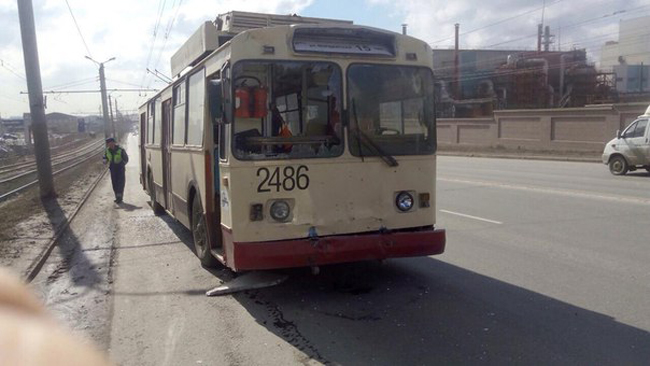 ДТП, троллейбус, Челябинск|Фото: отделение пропаганды ГИБДД Челябинска