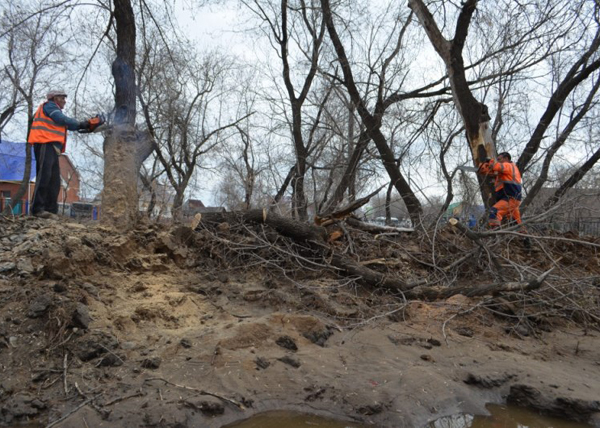 Ликвидация последствий паводка в Ишиме|Фото: Пресс-служба ГУ МЧС Югры