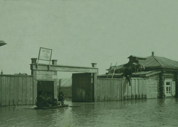 паводок в Кургане, 1914 год|Фото: Государственный архив Курганской области