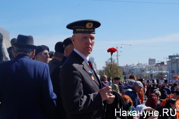 Парад, 9 мая, Екатеринбург, ветеран|Фото:Накануне.RU