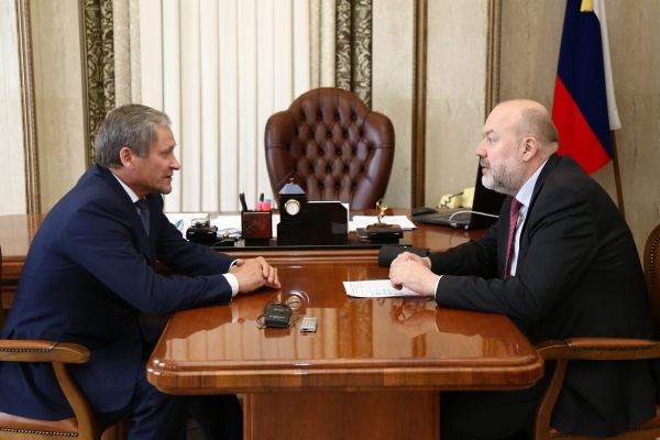 Павел Крашенинников и Алексей Кокорин|Фото:пресс-служба губернатора Курганской области