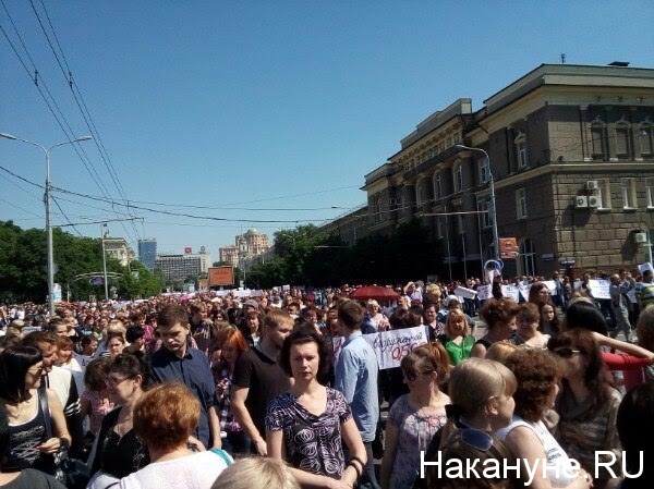 митинг против миссии ОБСЕ, Донецк|Фото: Накануне.RU